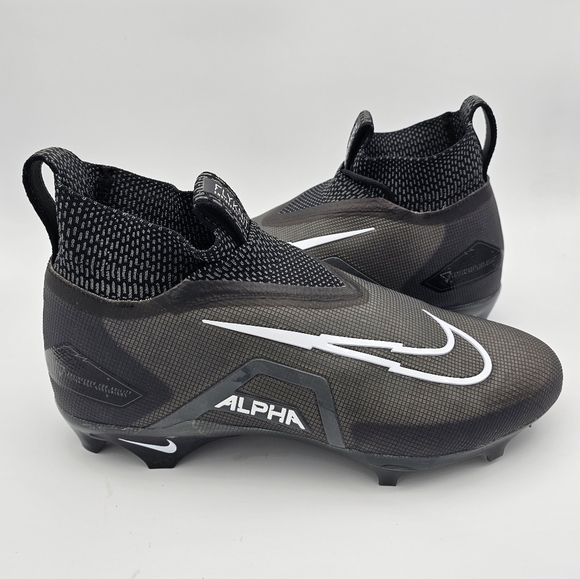 Nike Alpha Menace Elite 3 'Black White' Football Cleats - Picture 1 of 5